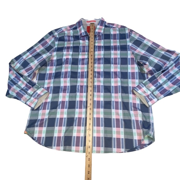 Tommy Bahama 100% Cotton Island Modern Fit Plaid Button Down Shirt - Men’s XL - Picture 3 of 11